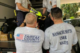 Virginia Task Force 1 on the ground. (Courtesy Fairfax County Police)