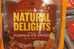 Pumpkin pie-spiced pecan date rolls. (WTOP/Jack Moore)