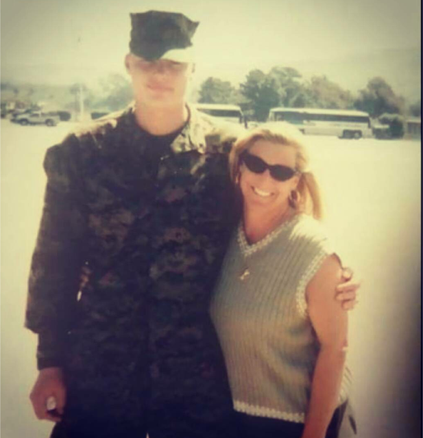 “I love the Marines,” said Anderson. “My son was a Marine, and it just seems fitting that I run the Marine Corps [Marathon].” (Courtesy Lisa Anderson)