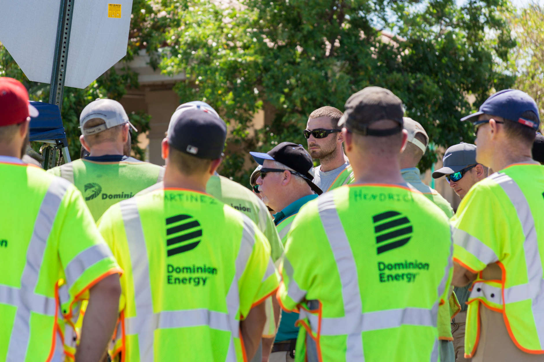 One week after Hurricane Irma blasted through Florida, Virginia-based utility crews are helping return power to the Sunshine State. (Courtesy Dominion Energy) 