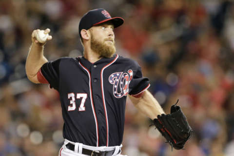 Strasburg ends scoreless streak, but Nats beat Dodgers 7-1