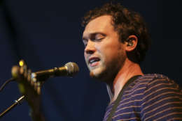 Singer/songwriter Phillip Phillips performs on stage as the opening act for The Goo Goo Dolls at Pier Six Concert Pavilion on Tuesday, Aug. 22, 2017, in Baltimore. (Photo by Brent N. Clarke/Invision/AP