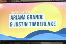 Next up, performances by Ariana Grande and Justin Timberlake.
 (WTOP/Michelle Basch)