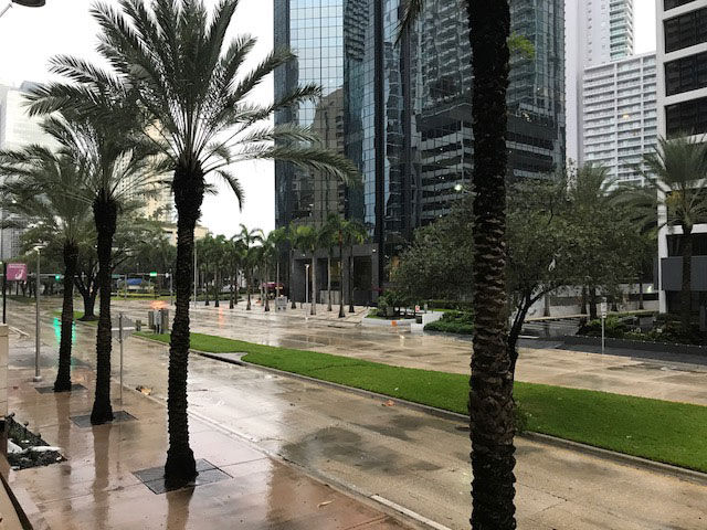A view of Miami Sept. 10, 2017. (WTOP/Steve Dresner)