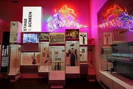WASHINGTON, DC - SEPTEMBER 14:  Instruments, costumes and other artifacts fill the Taking the Stage section of the fourth floor Culture Galleries at the Smithsonian's National Museum of African American History and Culture during the press preview on the National Mall September 14, 2016 in Washington, DC. Filled with exhibits and artifacts telling the story of the first Africans in the United States and their descendents, the 400,000-square-foot museum will open to the public on September 24.  (Photo by Chip Somodevilla/Getty Images)