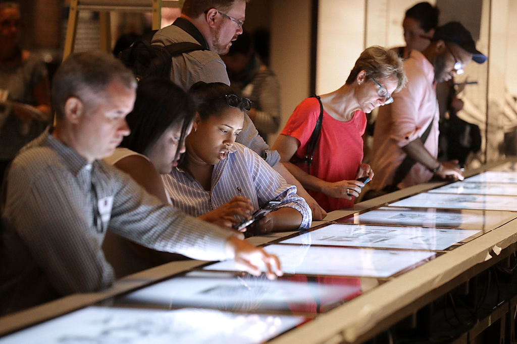 WASHINGTON, DC - SEPTEMBER 14:  An interactive touch screen is part of a exhibit about civil rights lunch counter sit-ins at the Smithsonian's National Museum of African American History and Culture on the National Mall September 14, 2016 in Washington, DC. Filled with exhibits and artifacts telling the story of the first Africans in the United States and their descendents, the 400,000-square-foot museum will open to the public on September 24.  (Photo by Chip Somodevilla/Getty Images)