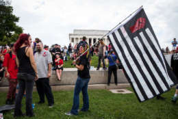 WASHINGTON, DC - SEPTEMBER 16: People gather for a rally before the start of the Juggalo March, at the Lincoln Memorial on the National Mall, September 16, 2017 in Washington, DC. Fans of the band Insane Clown Posse, known as Juggalos, are protesting their identification as a gang by the FBI in a 2011 National Gang Threat Assessment. (Photo by Al Drago/Getty Images)