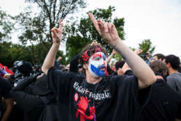 WASHINGTON, DC - SEPTEMBER 16: People gather for a rally at the Juggalo March, at the Lincoln Memorial on the National Mall, September 16, 2017 in Washington, DC. Fans of the band Insane Clown Posse, known as Juggalos, are protesting their identification as a gang by the FBI in a 2011 National Gang Threat Assessment. (Photo by Al Drago/Getty Images)