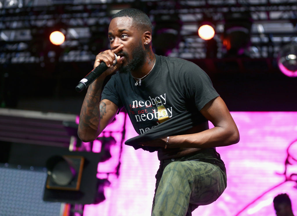 INDIO, CA - APRIL 23:  Rapper GoldLink performs at the Mohave Tent during day 3 of the 2017 Coachella Valley Music &amp; Arts Festival (Weekend 2) at the Empire Polo Club on April 23, 2017 in Indio, California.  (Photo by Rich Fury/Getty Images for Coachella)