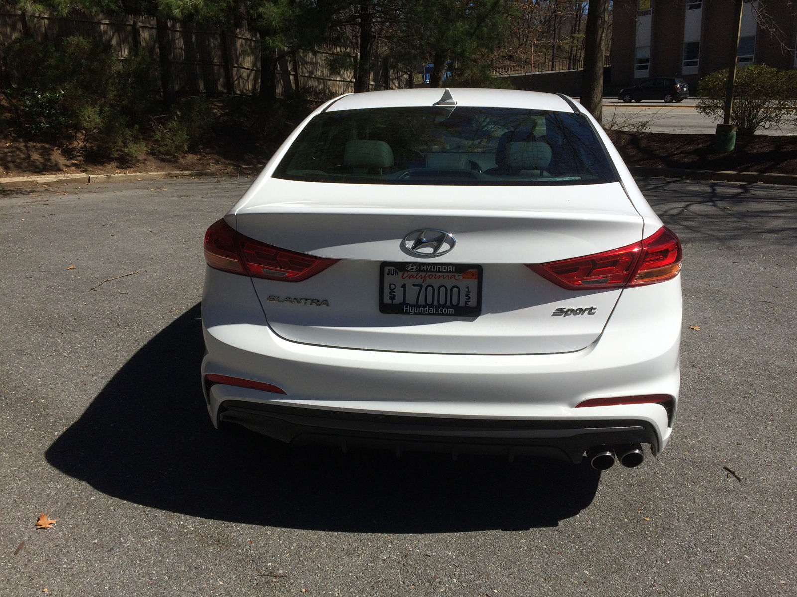 The normal Elantra is a solid compact but not very quick or sporty to drive so the Hyundai Elantra Sport steps in to add some spice to the small sedan. (WTOP/Mike Parris)