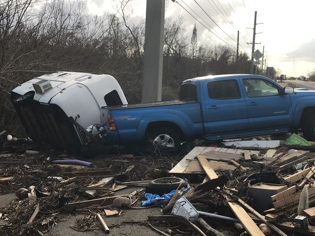 Debris and destruction left by Hurricane Irma. (Courtesy Steve Dresner)