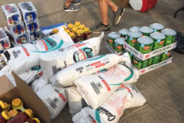 Some of the supplies collected by Virgin Islands Relief. The group's organizers say there is a major demand for more since the islands were devastated by Hurricane Irma.
 (Courtesy Ben Steed)