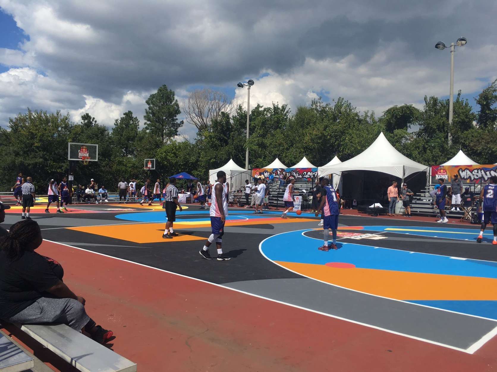 The court was renovated and redesigned by local artists No Kings Collective. (WTOP/Noah Frank)