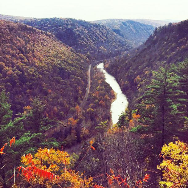 Stunning fall kaleidoscopes await in the Pine Creek Gorge, also known as the Pennsylvania Grand Canyon. Hike the Pine Creek Rail Trail and take in waterfalls, rugged cliff faces and regional wildlife. (Courtesy TripAdvisor)