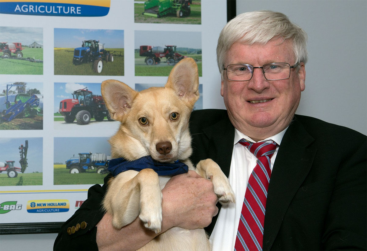 Rep. Glenn Grothman, R-Wisc., with Todd, who belongs to his communication director, Bernadette Green. Todd is believed to be a Siberian husky/Pekingese/miniature dachshund mix. He was adopted from a shelter in Atlanta and was named after NFL player Todd Gurley. Todd spells his last name “Grrrrly.” (Courtesy Humane Rescue Alliance)