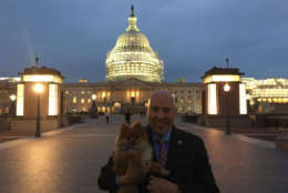 Rep. Tom MacArthur, R-N.J., and his dog, Teddy. Teddy is 4 years old and the congressman’s family has had him since he was 2 months old. He often travels between North Carolina and D.C. with the congressman. (Courtesy Humane Rescue Alliance)