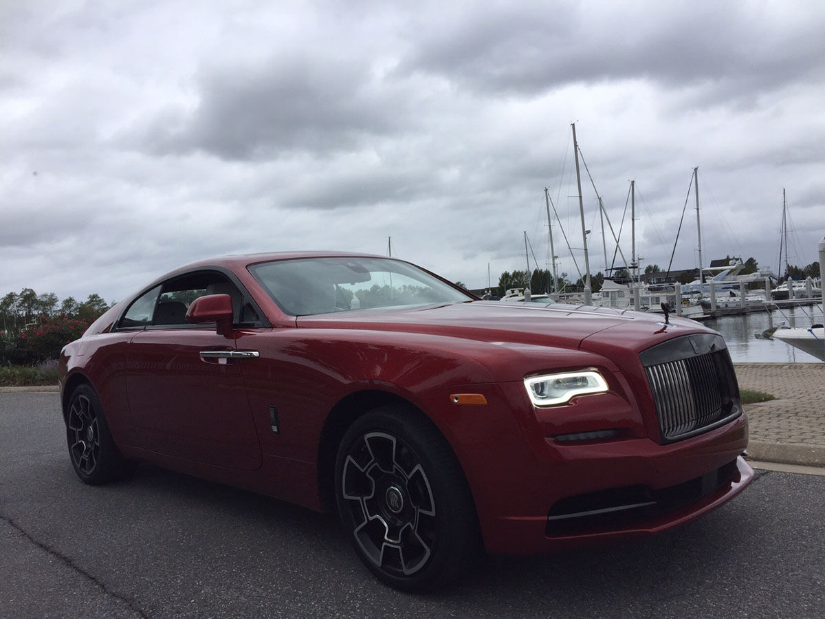 The Rolls-Royce Wraith Black Badge. which sells for $420,000. (WTOP/John Aaron)