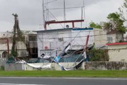 Almost no traditional billboards survived in Sabana Abajo, just outside of San Juan, Puerto Rico. (WTOP/Albert Shimabukuro)