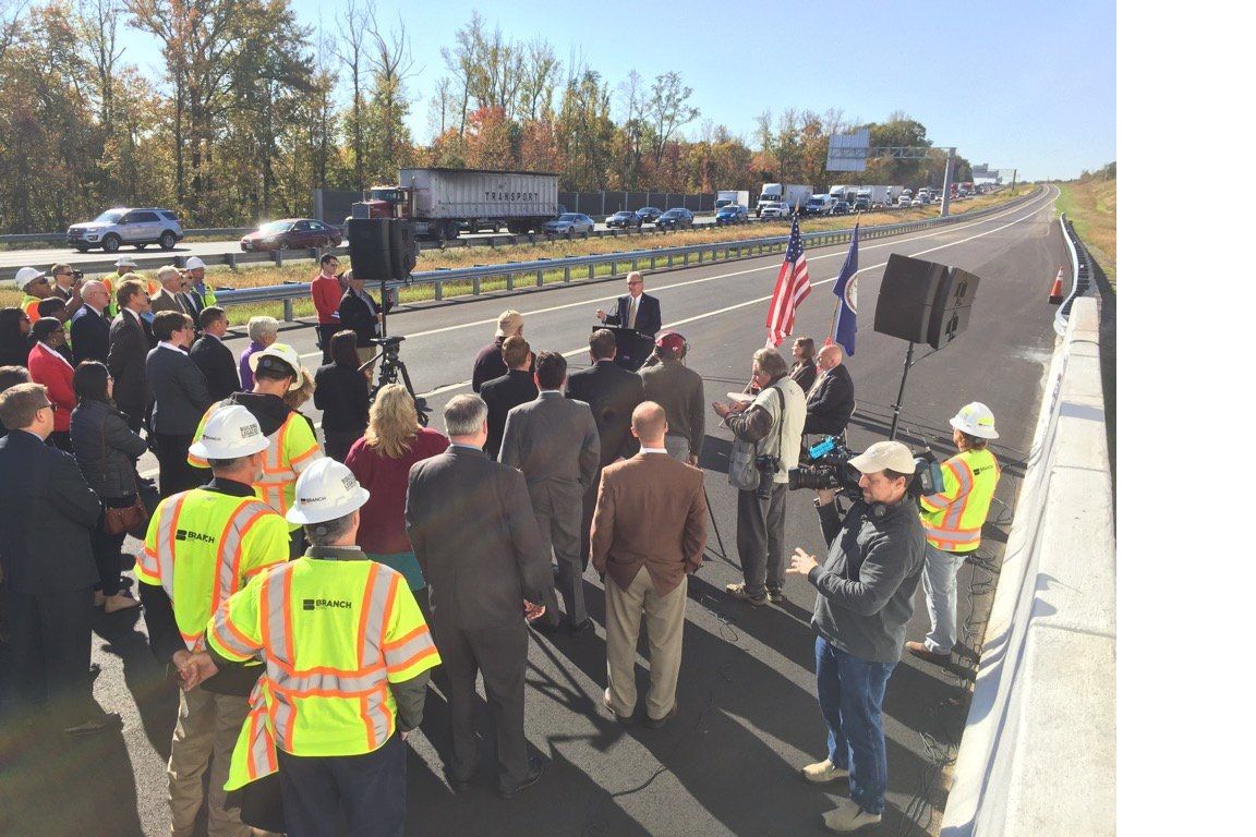 Reversible I-95 Express lane extending 2 miles farther into Stafford County are now open.