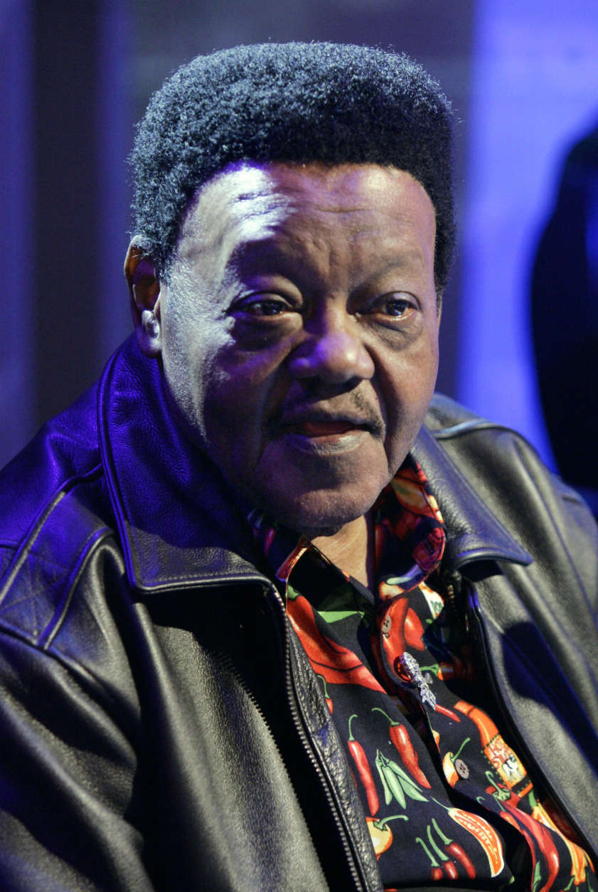Rock and roll legend Fats Domino appears on the NBC "Today" television show in New York, Friday Nov. 9, 2007.  (AP Photo/Richard Drew)