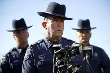 sheriff speaks at a news conference
