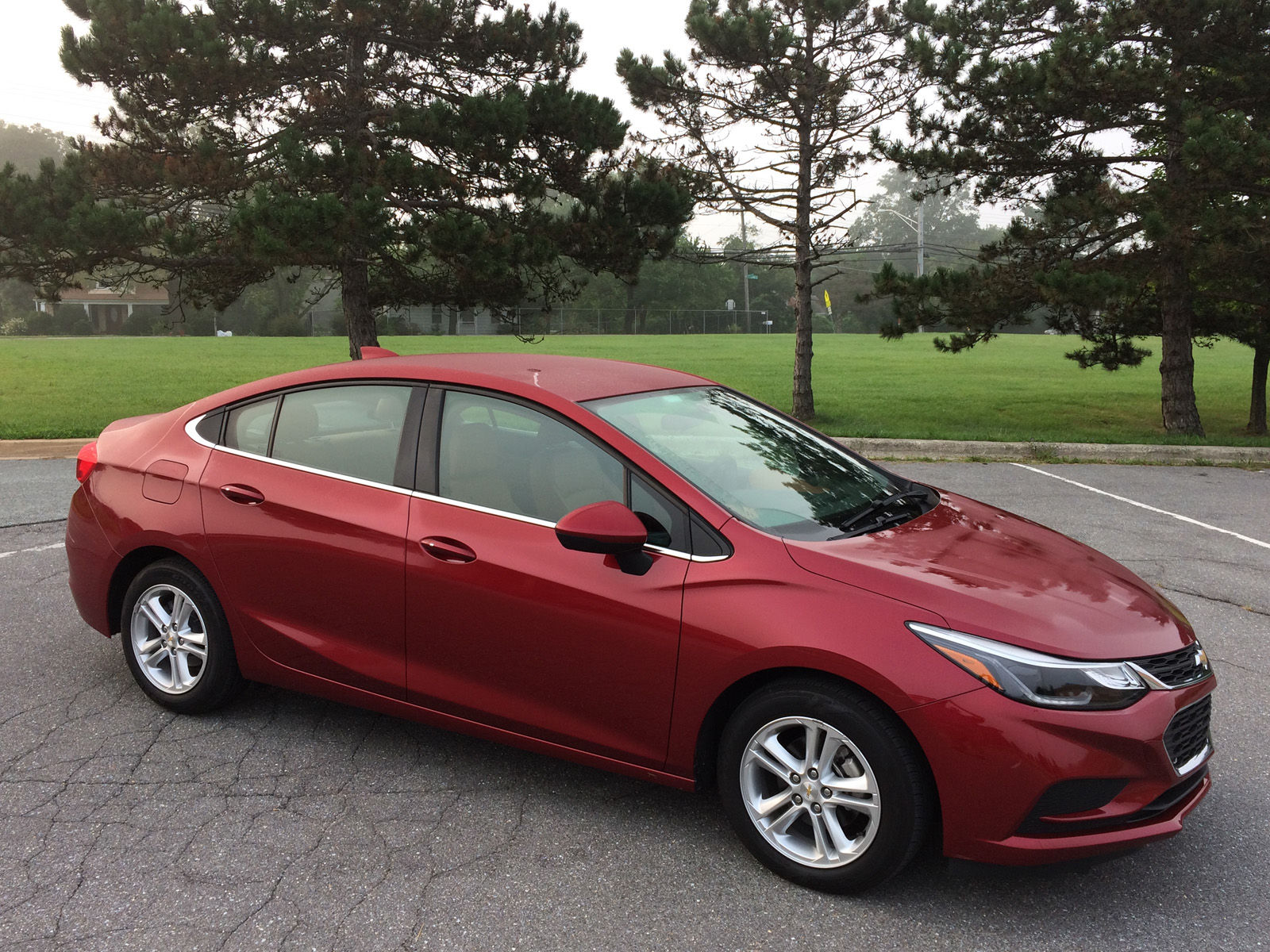 This is the second year for the redesigned Cruze and it’s the most competitive compact sedan that General Mortors Co. has had in a long time. (WTOP/Mike Parris)