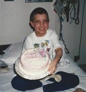 Photo from Lauren's 8th birthday on February 2, 1995 at Penn State Hershey Medical Center while receiving treatment for Leukemia. (Courtesy Vincent Carrano)