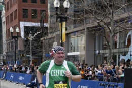 Dan O'Neil running the Boston Marathon.  (Courtesy Dan O'Neil)
