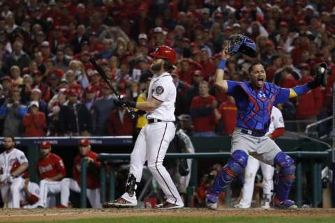 Cubs get to Scherzer, then hold on to top Nats 9-8 in Game 5