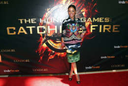 CHERRY HILL, NJ - NOVEMBER 03:  Actress Meta Golding attends the "The Hunger Games: Catching Fire" mall tour at Cherry Hill Mall on November 3, 2013 in Cherry Hill, New Jersey.  (Photo by Paul Zimmerman/Getty Images)