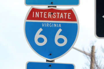 A Interstate 66 sign