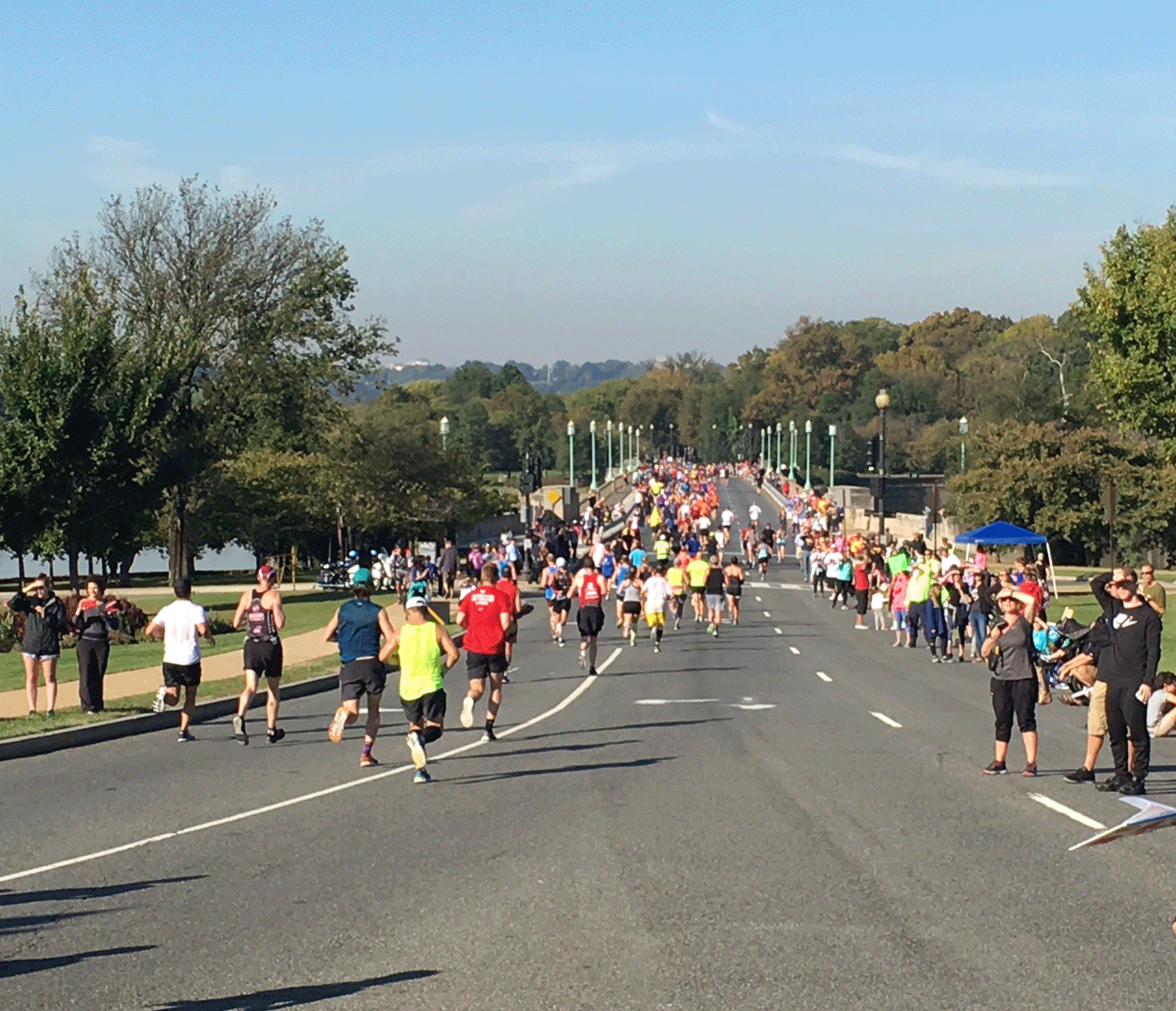 Runners participate in the 42nd Marine Corps Marathon on Oct. 22, 2017. (Courtesy Cody House)