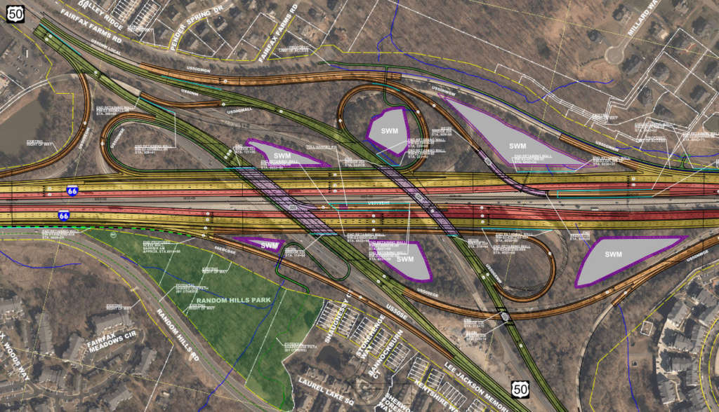 New I-66 toll lane designs feature trails, new structures, power ...