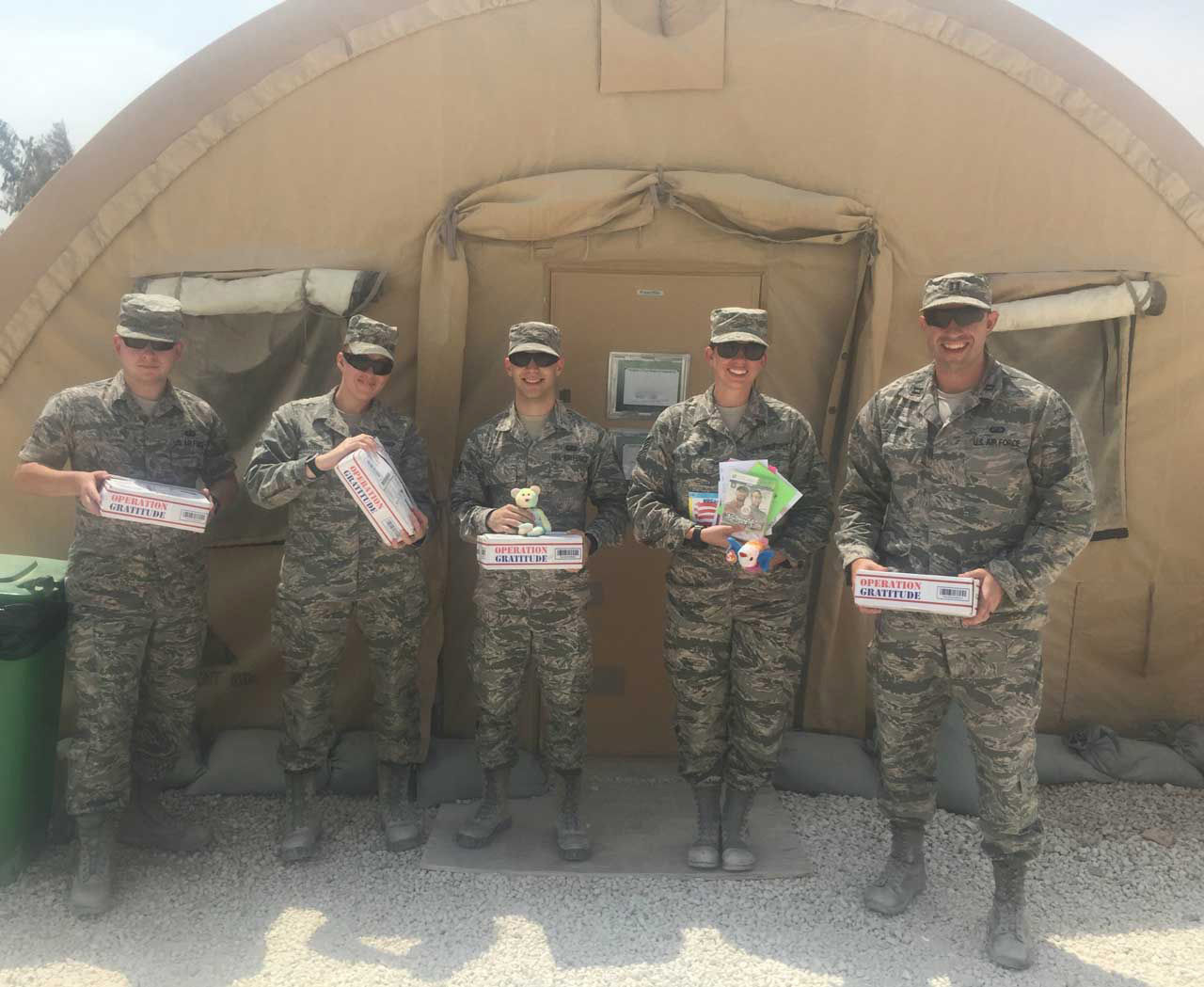 Not only do Kool Smiles dentists send the donated treats, but they also provide dental supplies and the money to cover shipment costs of the care packages. (Courtesy Operation Troop Treats)