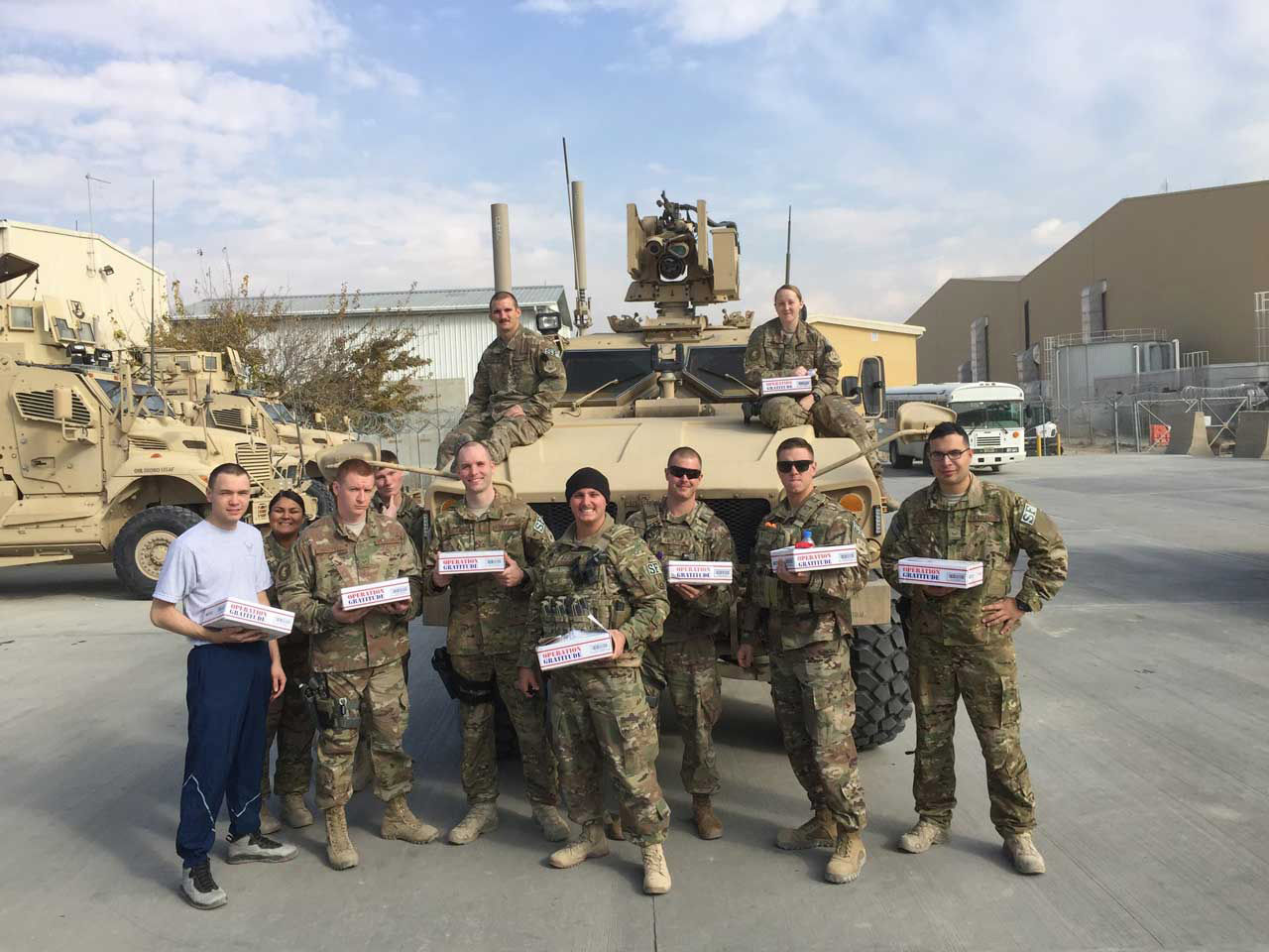 The packages are put together by volunteers with Operation Gratitude, part of a national non-profit that sends thousands of care packaages to U.S. service members deployed overseas. (Courtesy Operation Troop Treats)