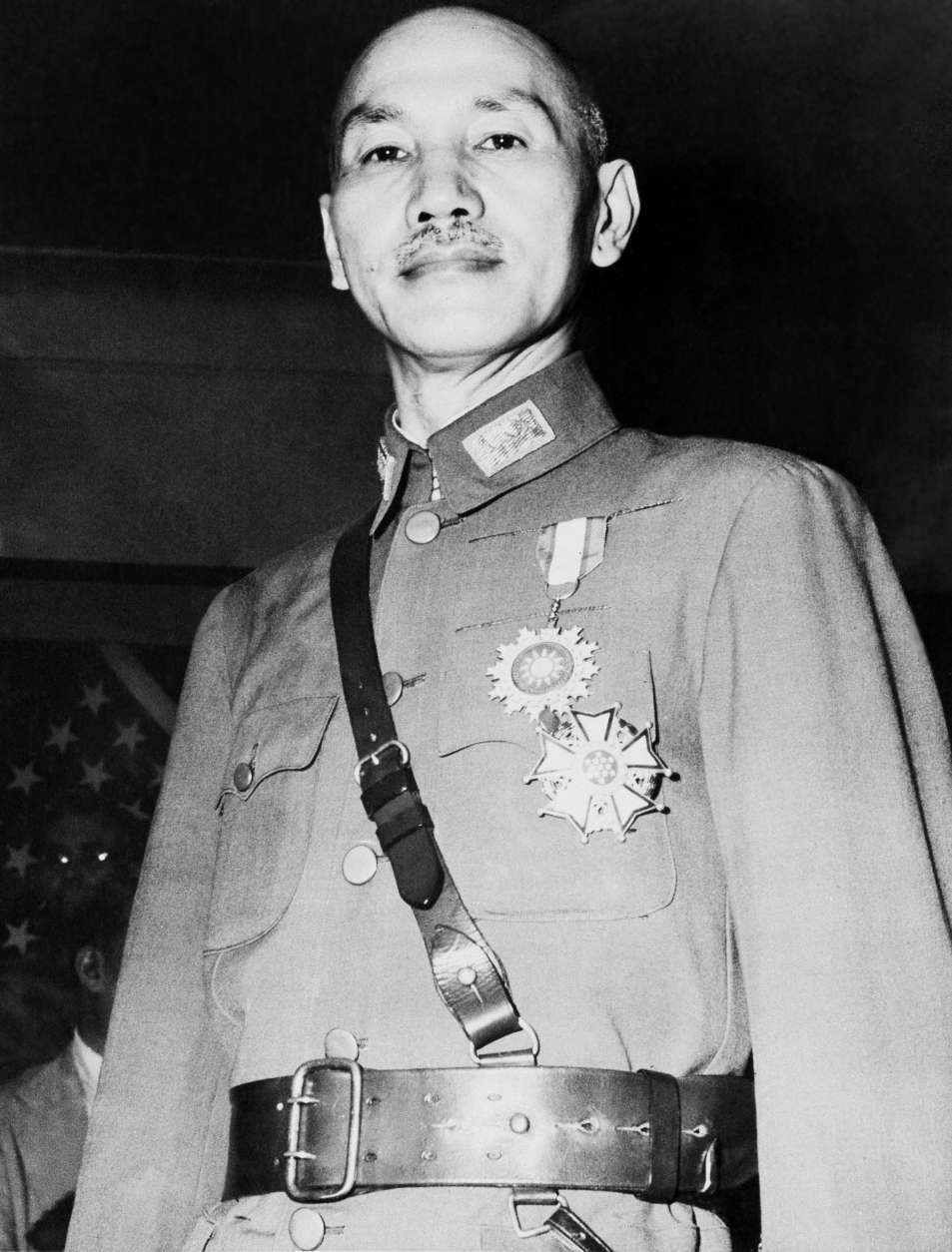 Generalissimo Chiang Kai-shek on August 3, 1943. Location unknown.  (AP Photo/Pool)
