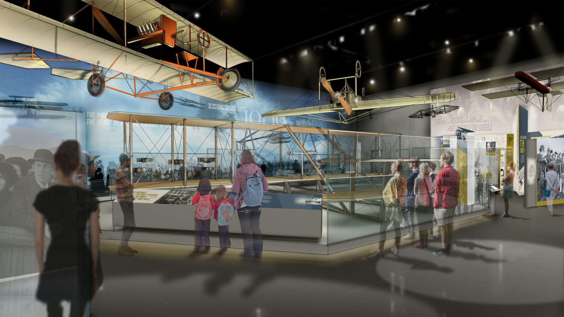 Visitors will see the "Early Flight" exhibit. (Copyright: Smithsonian Institution)