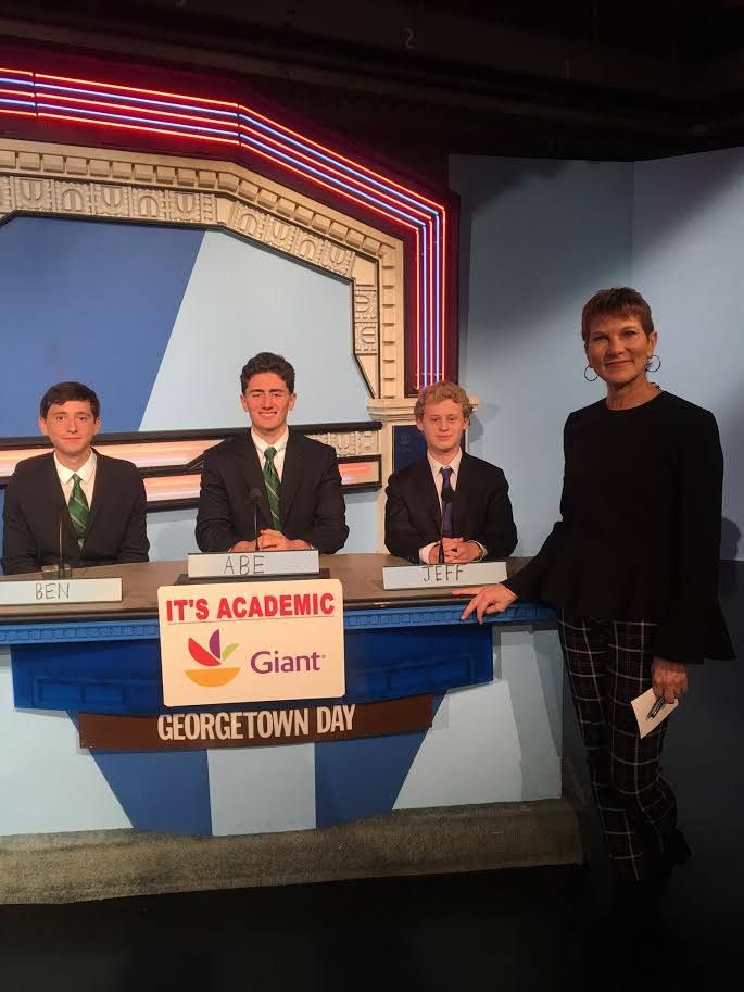On "It's Academic," Georgetown Day won against Stonewall Jackson and Walter Johnson high schools. The show aired Dec. 30, 2017. (Courtesy Facebook/It's Academic)