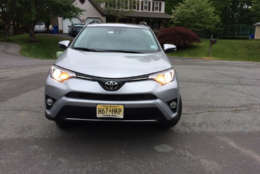 The front end is where the RAV4 shines, with a lot of angles and shapes that make for an interesting look. (WTOP/Mike Parris)