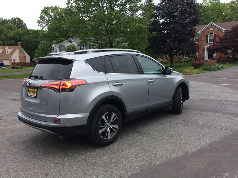 The rear hatch has a spoiler that adds a touch of flair. (WTOP/Mike Parris)