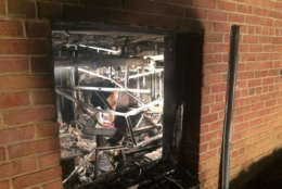 Several families were displaced and one person transported due to a Silver Spring apartment fire on Tuesday, Oct. 17, 2017. (Courtesy Montgomery County Fire and Rescue)