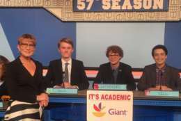 On "It's Academic," St. Anselm's won against Gaithersburg and Mount Vernon high schools. The show aired Oct. 28, 2017. (Courtesy Facebook/It's Academic)