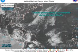 Also worthy of note, as of this article’s publication, there is no active tropical activity in the Atlantic Ocean (National Hurricane Center/NOAA)