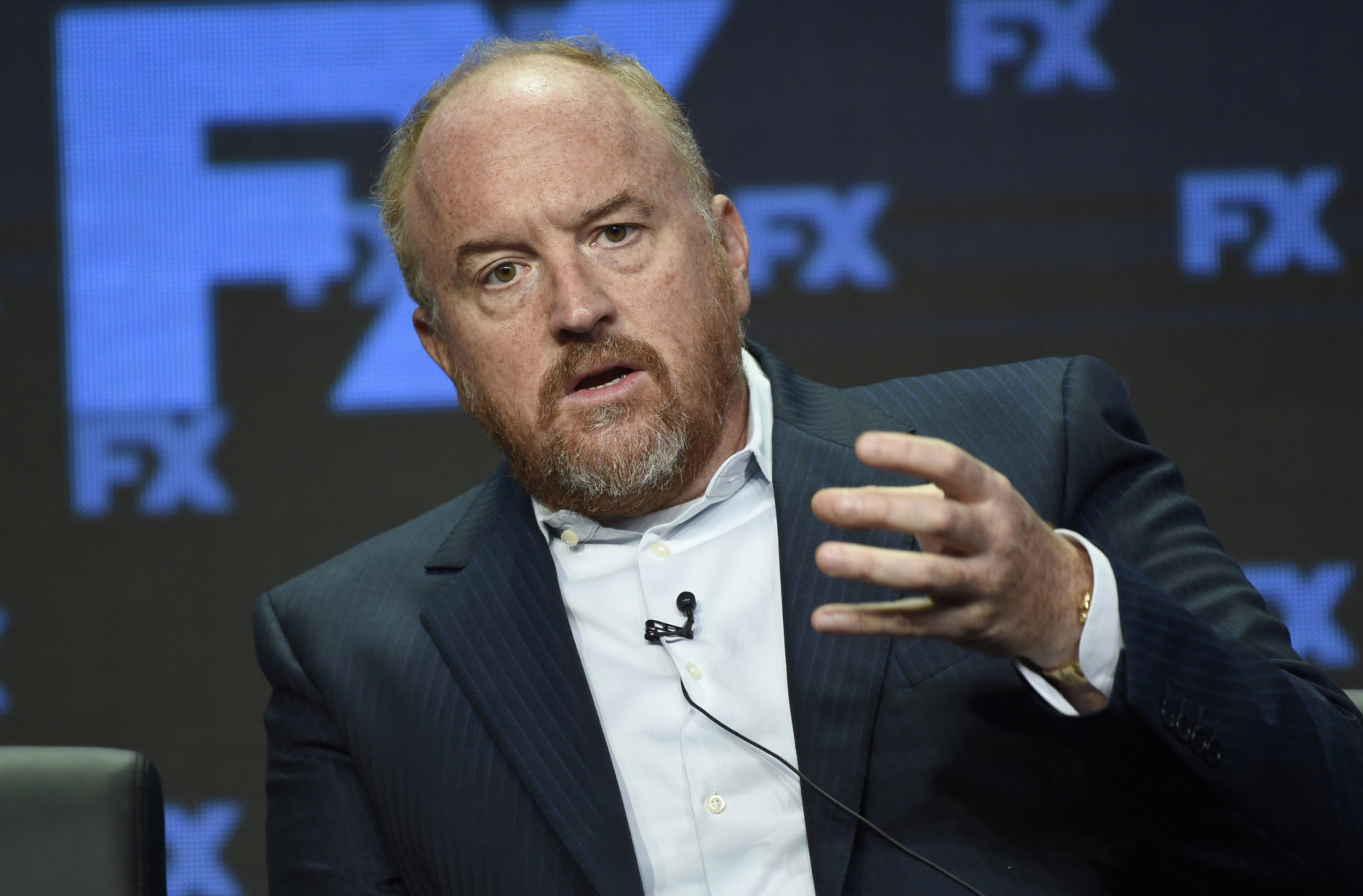 Louis C.K., co-creator/writer/executive producer, participates in the "Better Things" panel during the FX Television Critics Association Summer Press Tour at the Beverly Hilton on Wednesday, Aug. 9, 2017, in Beverly Hills, Calif. (Photo by Chris Pizzello/Invision/AP)