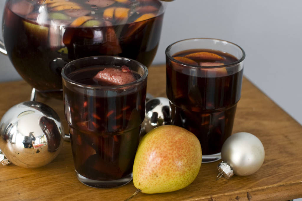 n this image taken on Monday, Nov. 26, 2012, Christmas Sangria is shown in Concord, N.H. (AP Photo/Matthew Mead)
