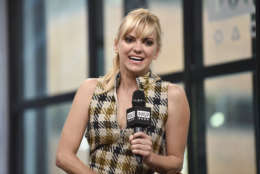 Actress Anna Faris participates in the BUILD Speaker Series to discuss her new memoir, "Unqualified", at AOL Studios on Monday, Oct. 23, 2017, in New York. (Photo by Evan Agostini/Invision/AP)