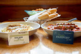 Pasta, pasta and breadsticks. (Courtesy Olive Garden)
