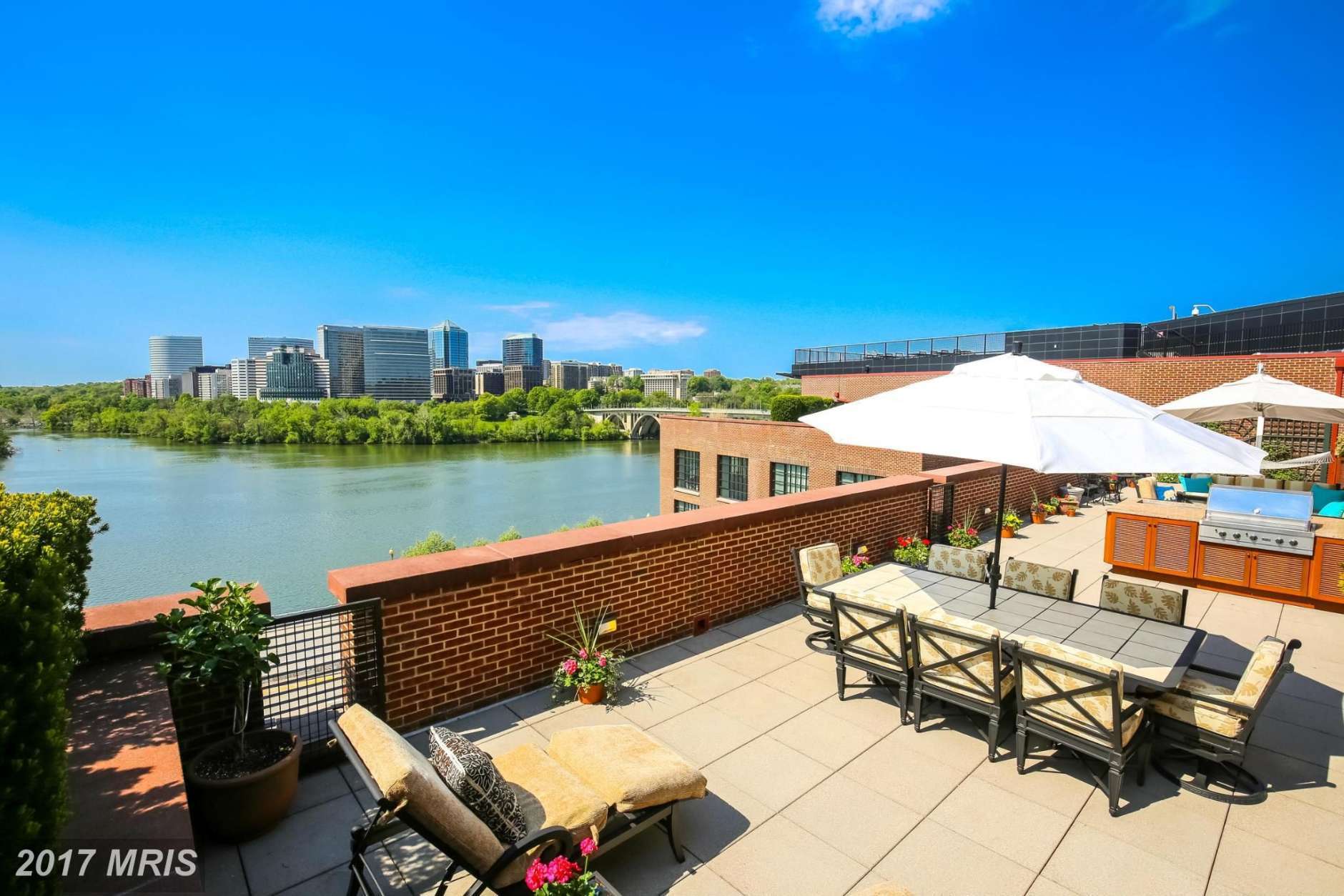 2. $4,825,000
3303 Water Street NW, Unit 8H
Washington, DC
This 2004 apartment has three bedrooms and three full bathrooms. (Bright MLS)