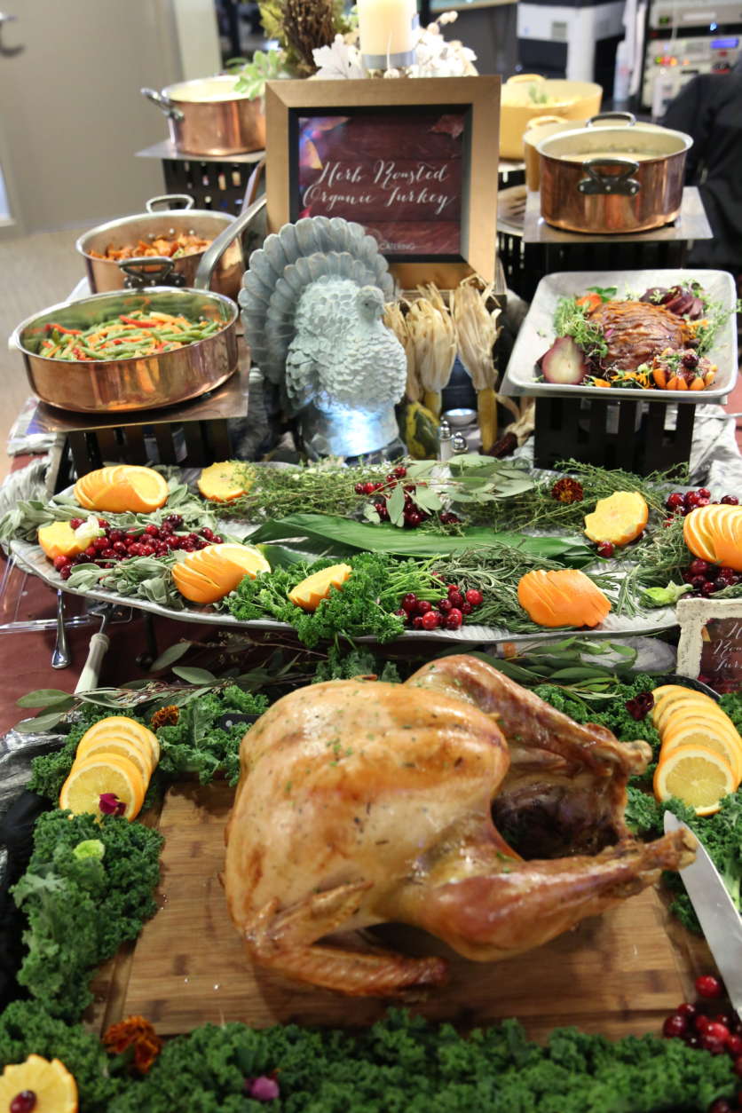 A beautifully brown and juicy turkey by Chef Brian Baer. (WTOP/Omama Altaleb)