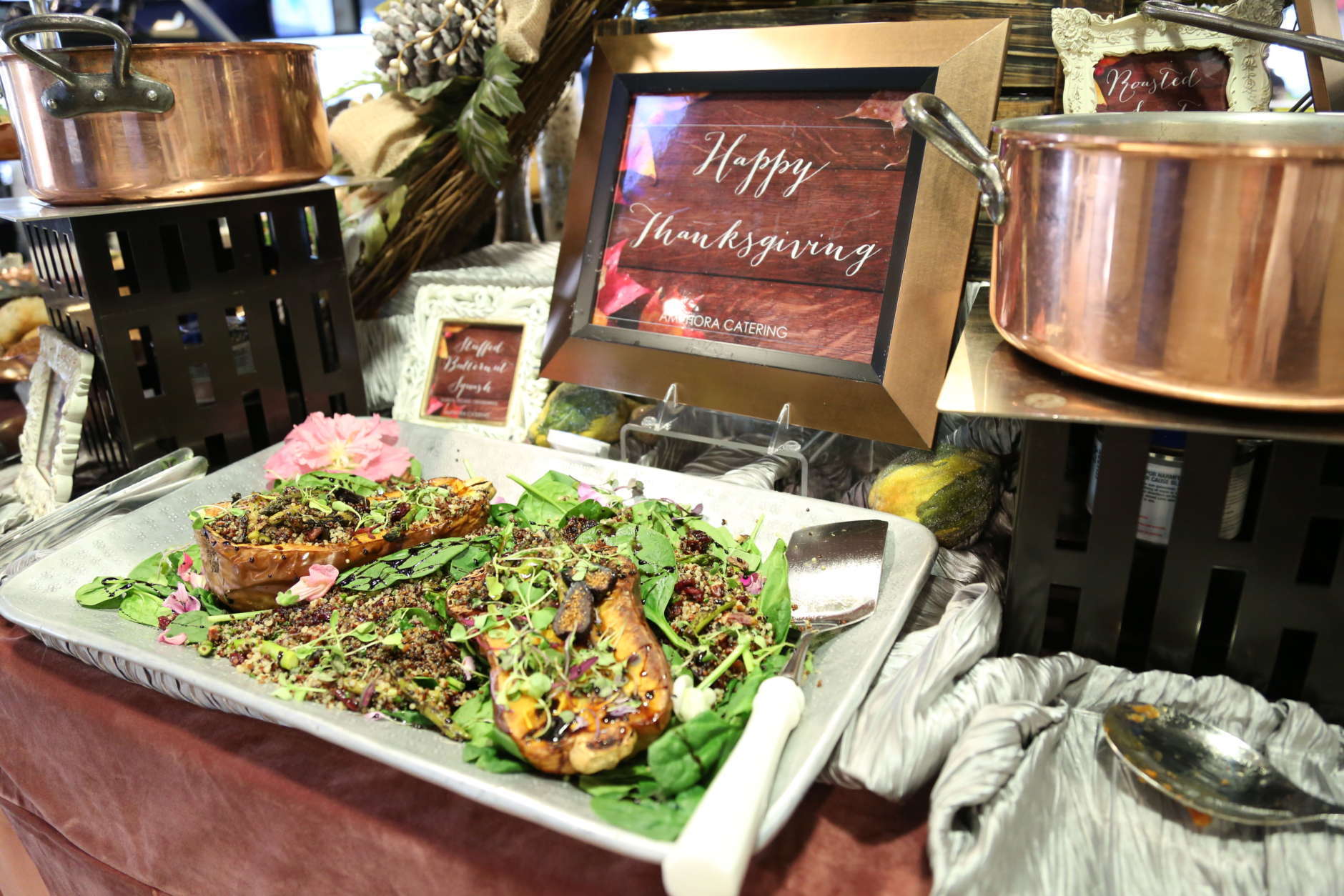 Happy thanksgiving, from WTOP and Amphora Catering, to you! (WTOP/Omama Altaleb)